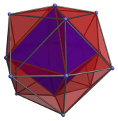 Perspective cell-first
projection of the 24-cell