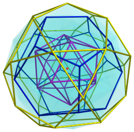 Icosahedral polyhedra embedded in the
  600-cell's edges