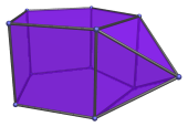 An augmented
pentagonal prism