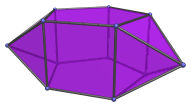 A
biaugmented pentagonal prism