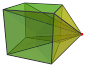 Parallel
projection of cubical pyramid