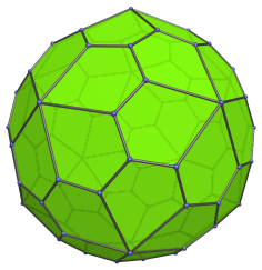 Mirror-image of the
pentagonal hexecontahedron