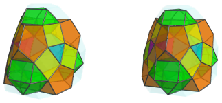 Parallel
projection of the tetrahedral magnaursachoron, showing 6 J62 cells