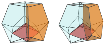 Parallel projection of
the octahedral ursachoron, showing 4 of 4 J63's