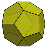 Projection of dodecahedron
with transparent faces