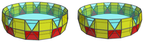 The
deca-augmented 5,20-duoprism, showing fourth 10 of 50 square pyramids