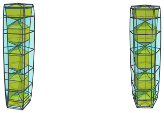 Side view
of the deca-augmented 5,20-duoprism, showing 10 J16 cells on far side