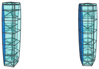 Side view
of the deca-augmented 5,20-duoprism, showing second of 5 icosagonal
prisms