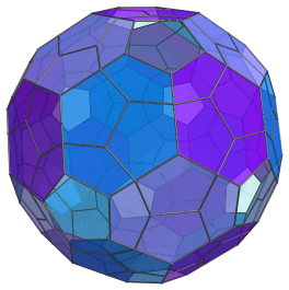 Cell-first projection
of the 120-cell, with the 30 equatorial cells