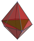 Hexagonal bipyramid
projection of 16-cell