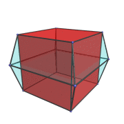 The 3,4-duoprism
rotating in plane of ring of cubes