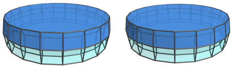 The
5,20-duoprism, showing 3/5 icosagonal prisms