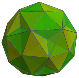 Vertex-first
projection of the 600-cell, with 60 more cells shown