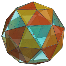 Vertex-first
projection of the 600-cell, with equatorial cells shown