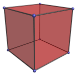 Simple 3D cube
projection of the tesseract
