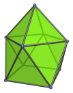 The gyroelongated square
pyramid