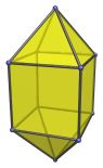 The elongated square
bipyramid
