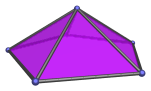 A pentagonal pyramid