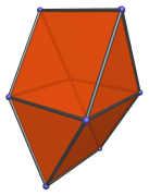 Two triangular prisms
glued together to make a gyrobifastigium