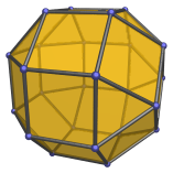 The elongated square
gyrobicupola (J37)