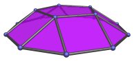A pentagonal cupola