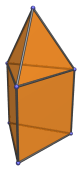The elongated triangular
pyramid