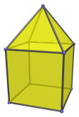 The elongated square
pyramid