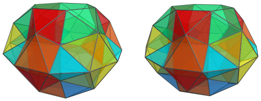 Triangle-centered parallel projection of J92 rhombochoron, showing yet 6
more square pyramids