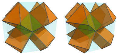 Parallel projection of
K4.107, showing 8 triangular prisms