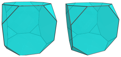 Parallel projection of
K4.129, showing truncated cube