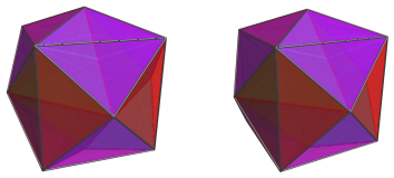 Parallel projection of
the cube antiprism, showing another 12/12 tetrahedra
