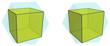 Parallel projection of
K4.21, showing cubical cell
