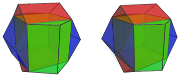 Parallel projection of
K4.21, showing 6/6 triangular prisms