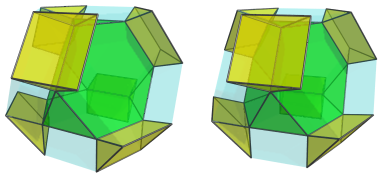 Parallel projection of
K4.76, showing 6 triangular prisms