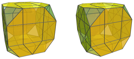 Orthogonal
projection of the biparabigyrated cantellated tesseract, showing equatorial
J37's