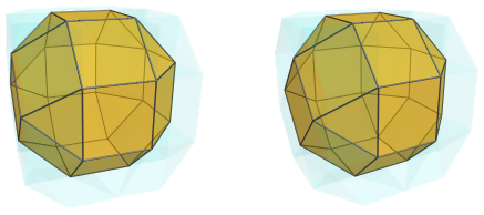 Orthogonal
projection of the biparabigyrated cantellated tesseract, showing antipodal
J37