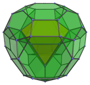 Perspective
projection of the bitruncated tesseract, centered on truncated
tetrahedron