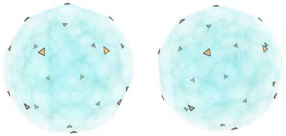 Parallel
projection of the cantitruncated 120-cell, showing 12 equatorial triangular
prisms