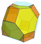 Parallel
projection of cantitruncated 5-cell, showing 6 triangular prisms