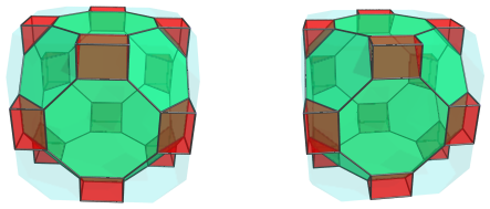 Parallel
projection of the cantitruncated tesseract, showing 12 triangular prisms