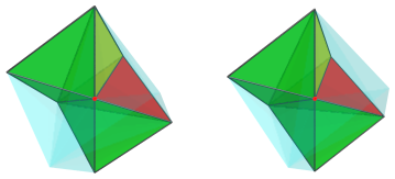 Parallel
projection of the bidecachoron, showing 4/12 near side cells