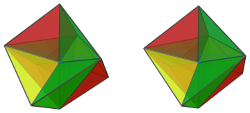 Parallel
projection of the bidecachoron, showing 10/12 far side cells