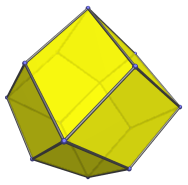 The rhombic
dodecahedron