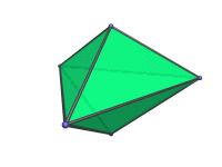 triangular bipyramid
rotating