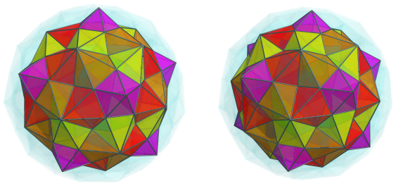 Parallel
projection of the joined 120-cell, showing 12/42 cells in fourth layer