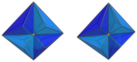 The Joined
16-cell, showing 4/4 cells in second ring around central vertex