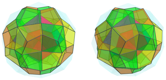 Parallel
projection of the square antitegmatic hecatontetracontatetrachoron, showing
24/24 cells in the 2nd layer