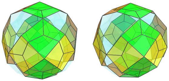 Parallel
projection of the square antitegmatic hecatontetracontatetrachoron, showing
24/24 equatorial cells