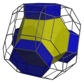 Parallel projection
of omnitruncated 5-cell, with 4 hexagonal prisms surrounding nearest cell
shown