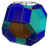 Parallel projection
of omnitruncated 5-cell, with the 10 hexagonal prisms on the far side
shown